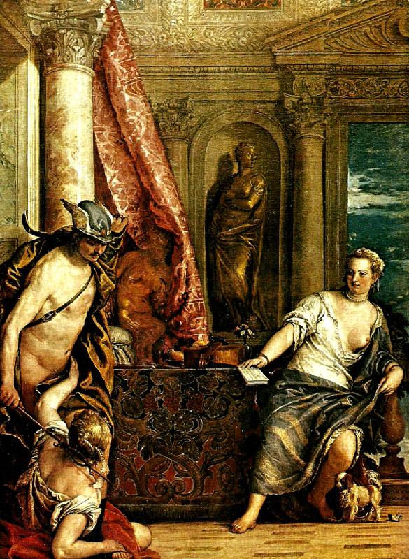 Paolo  Veronese mercury, herse and aglauros Norge oil painting art